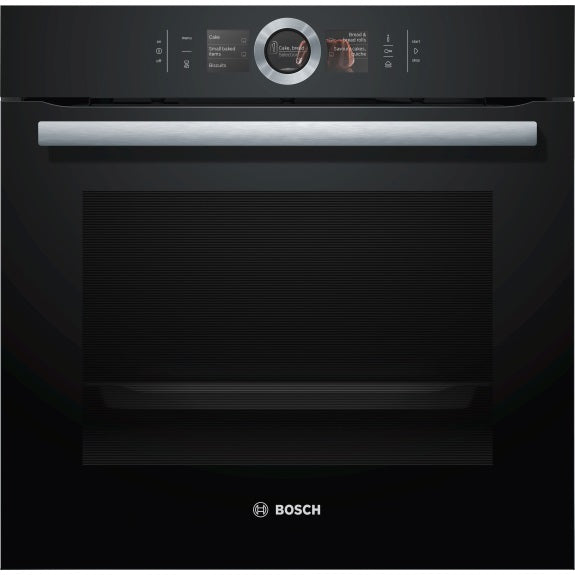 BOSCH SERIES 8 BUILT-IN OVEN WITH STEAM FUNCTION - BLACK 60cm