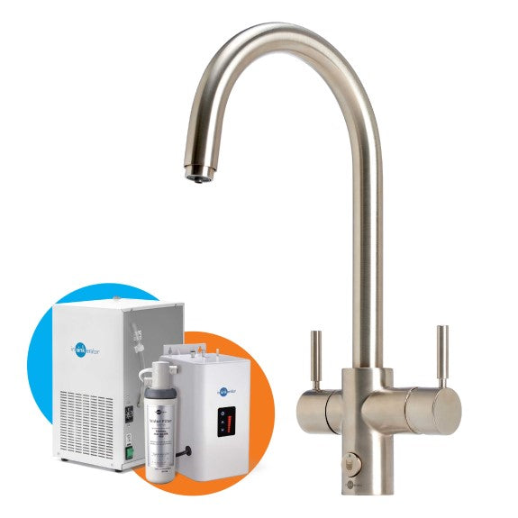 InSinkErator Multitap 4N1 Chilled J Shape - Brushed Steel