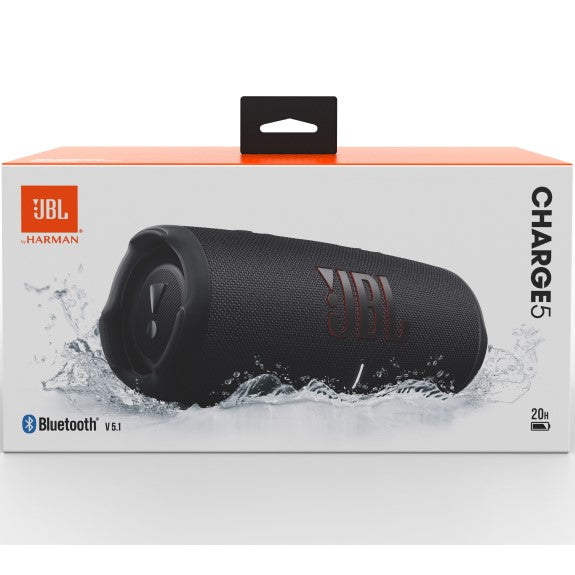 JBL Charge 5 Portable Bluetooth Speaker - Black