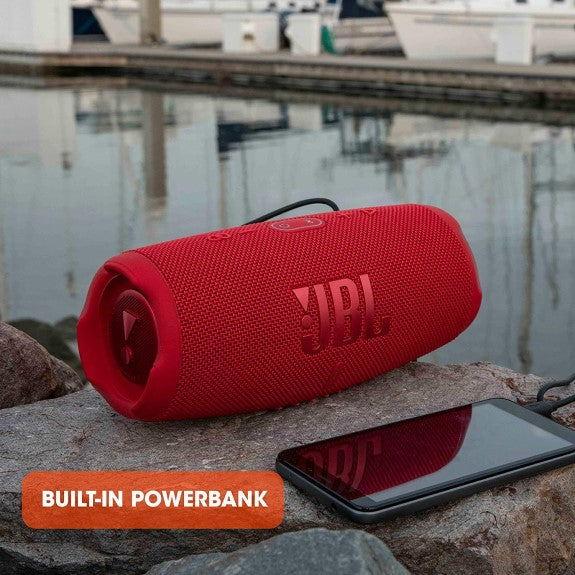 JBL Charge 5 Portable Bluetooth Speaker - Red