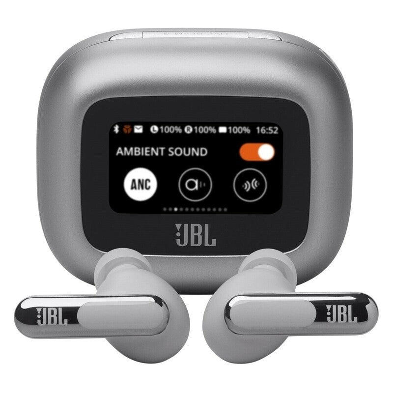 JBL Live Beam 3 Noise-Cancelling True Wireless In-Ear Headphones - Silver
