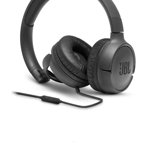 JBL Tune 500 Wired On Ear Headphones - Black