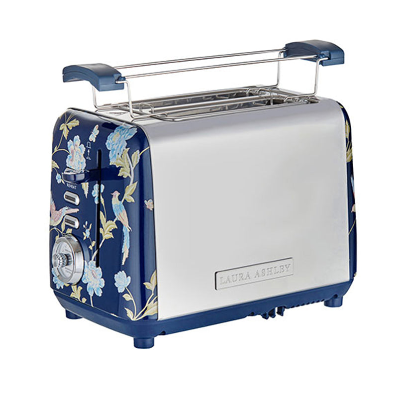 Laura Ashley Elvenden 2 Slice Toaster - Blue/Silver