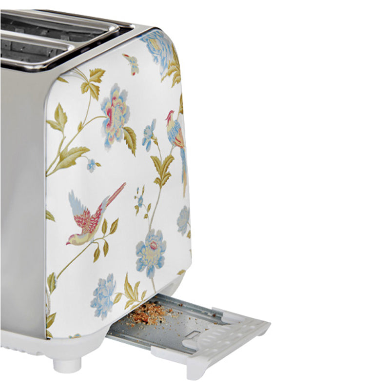 Laura Ashley Elvenden 2 Slice Toaster - White/Silver
