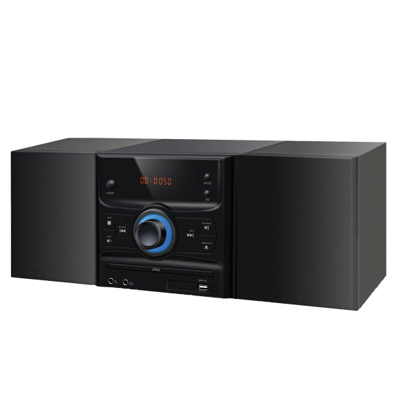 Lenoxx Bluetooth DVD/CD/MP3 Shelf System - Black Grey