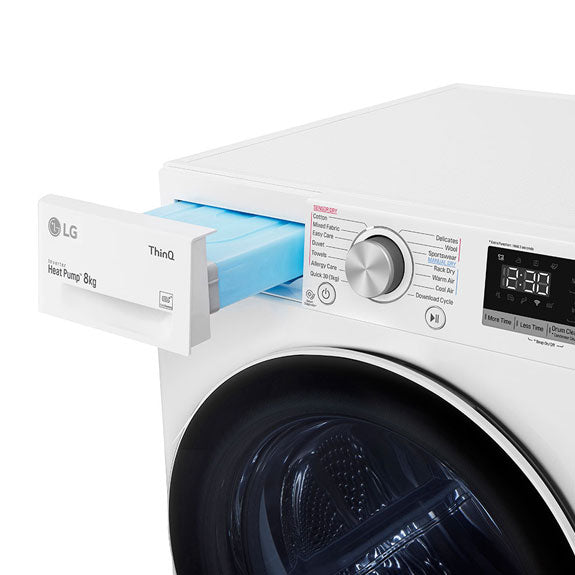 LG 8kg Heat Pump Dryer - White