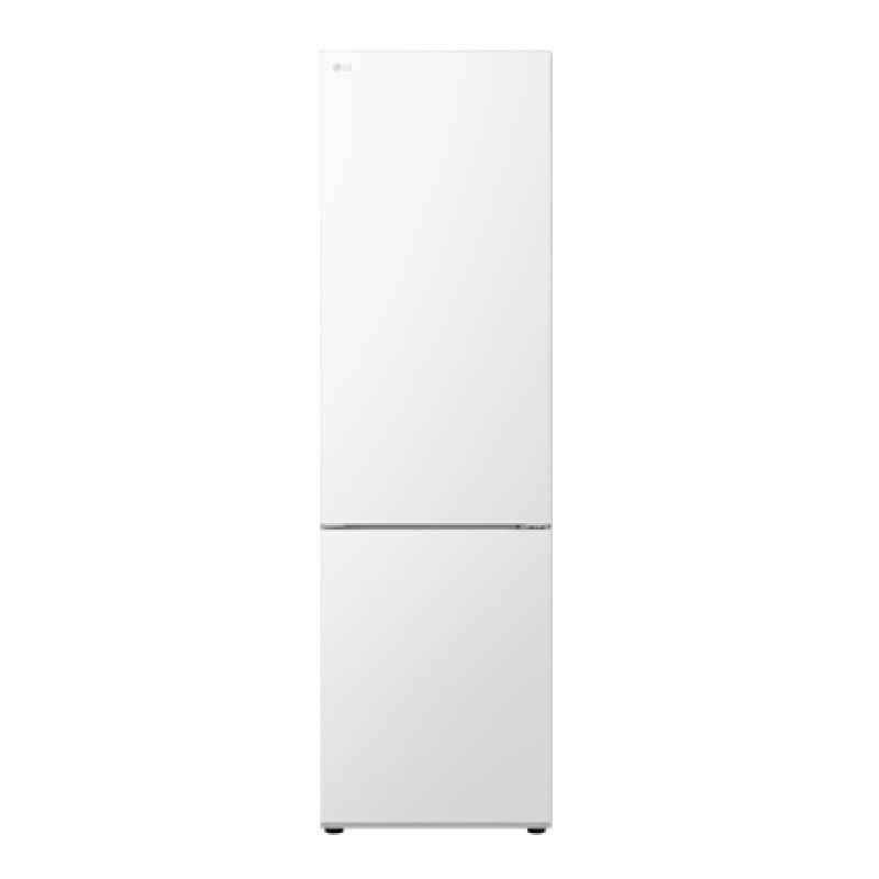 LG 335L Bottom Mount Fridge Freezer - Matte White