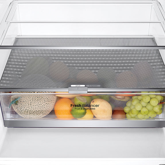 LG 420 Litre Bottom Mount Refrigerator - Matte Black