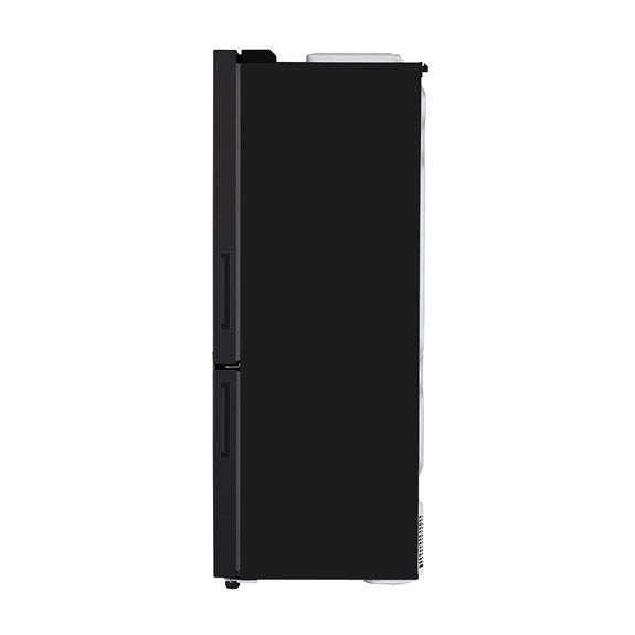 LG 420 Litre Bottom Mount Refrigerator - Black Steel Finish