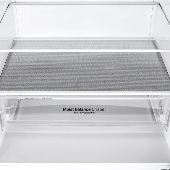 LG 420 Litre Bottom Mount Refrigerator - Black Steel Finish