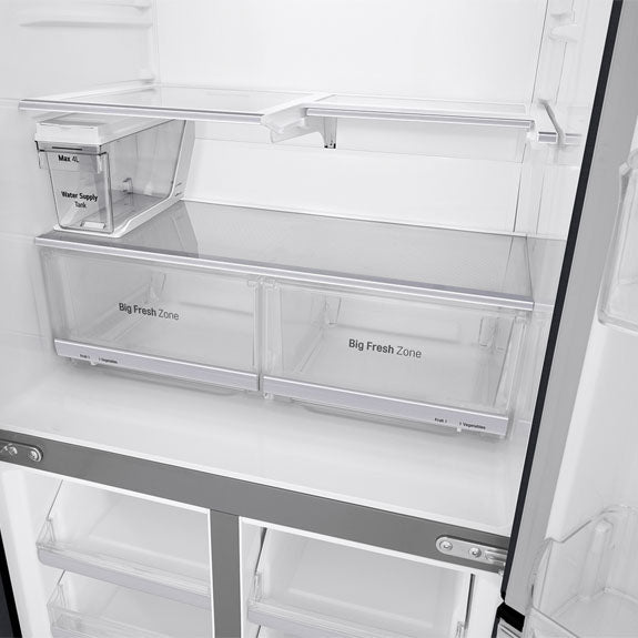 LG 506 Litre Slim French Door Refrigerator - Matte Black