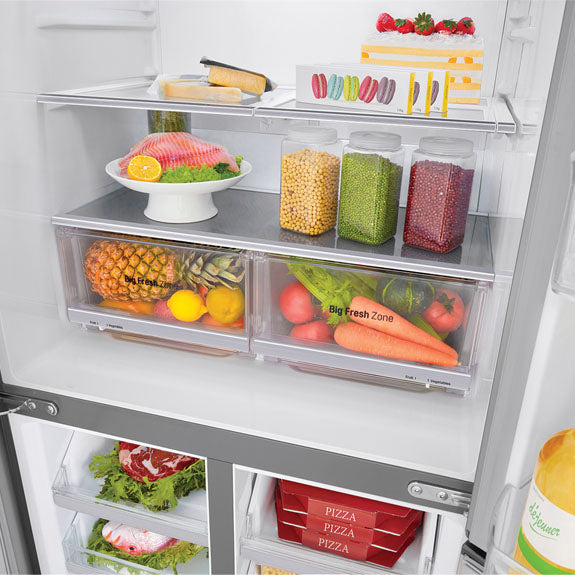 LG 506 Litre French Door Refrigerator - Stainless Steel