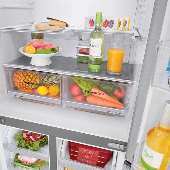 LG 506 Litre French Door Refrigerator - Stainless Steel