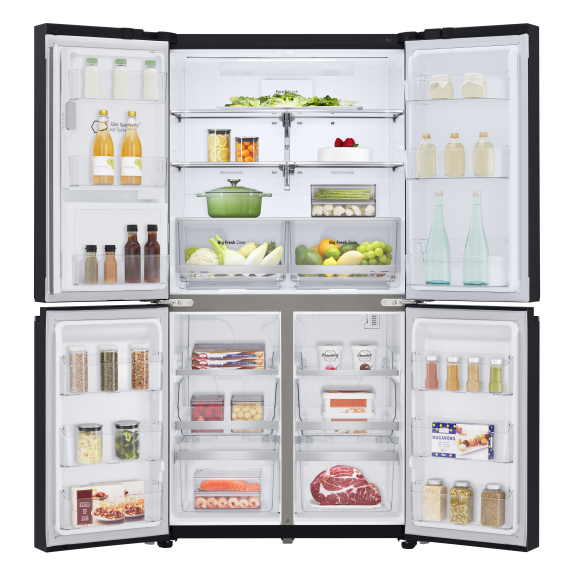 LG 637 Litre French Door Refrigerator - Matte Black
