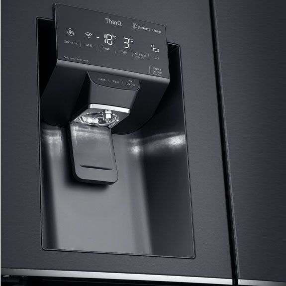 LG 637 Litre French Door Refrigerator - Matte Black