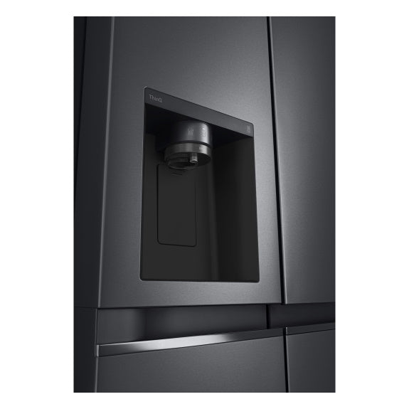 LG 635 Litre Side By Side Refrigerator - Matte Black