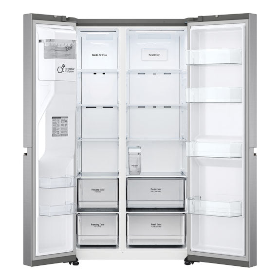 LG 635 Litre Side-By-Side Refrigerator - Stainless Steel