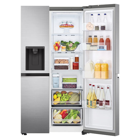 LG 635 Litre Side-By-Side Refrigerator - Stainless Steel