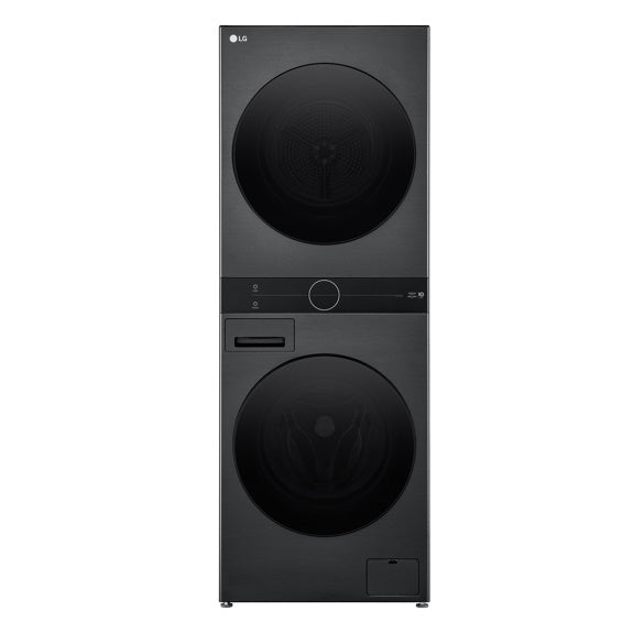 LG 12kg/9kg WashTower Stacked Washer Dryer - Black
