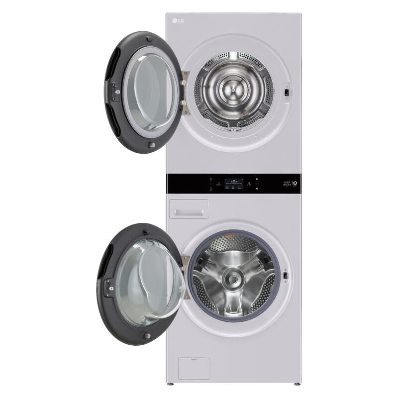 LG 19kg/10kg Washtower All-In-One Stacked Washer Dryer Combo - Matte Grey