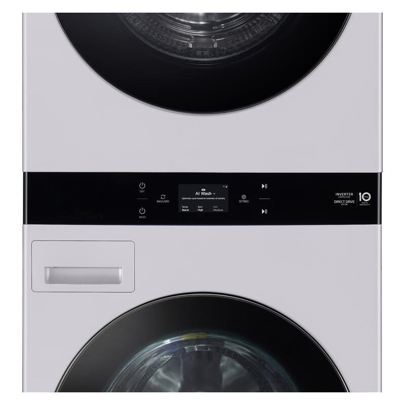 LG 19kg/10kg Washtower All-In-One Stacked Washer Dryer Combo - Matte Grey