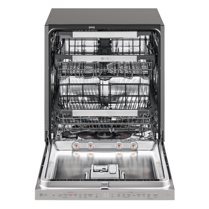 LG 60cm Quadwash Dishwasher Built In - Platinum Steel