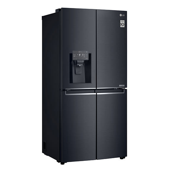 LG 506 Litre Slim French Door Refrigerator - Matte Black