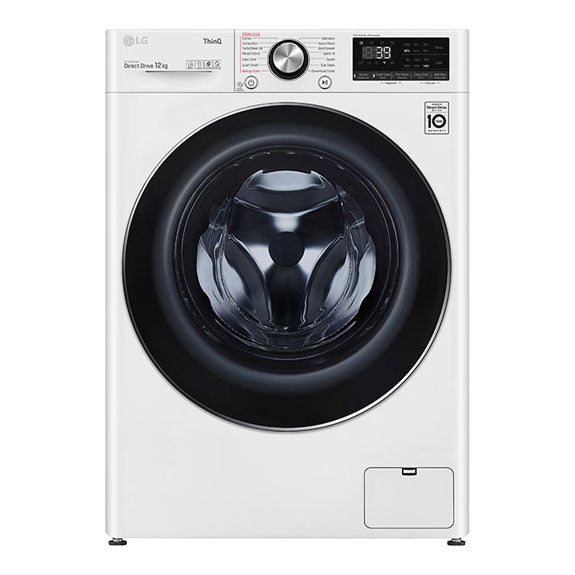 LG 12kg Front Load Washer - White