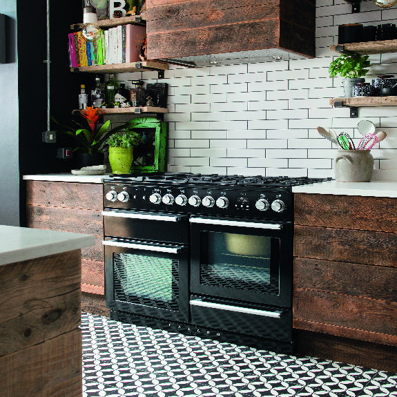 Falcon Nexus 110cm Dual Fuel Cooker - Black & Chrome