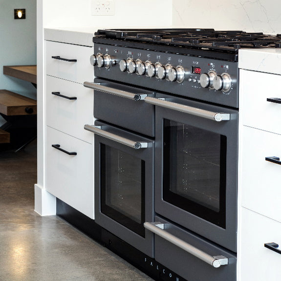 Falcon Nexus 110cm 5 Burner Dual Fual Cooker - Stainless Steel & Chrome