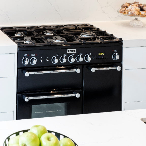 Falcon 90cm Nexus Dual Fuel Cooker - Black & Chrome