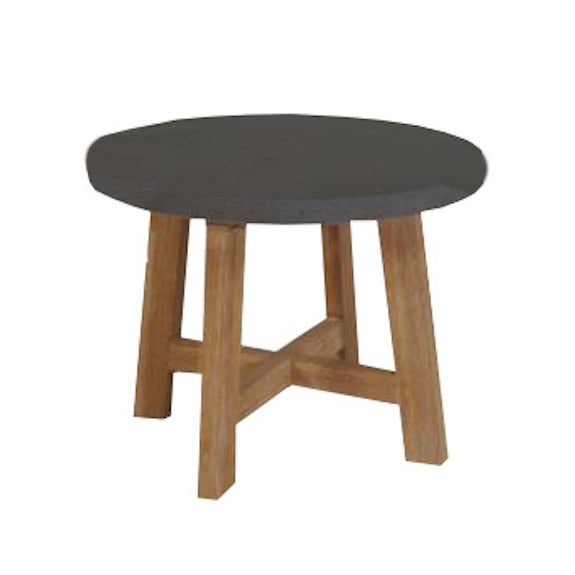 Marrakesh 3 Piece Timber Lounge Set - Natural/Black