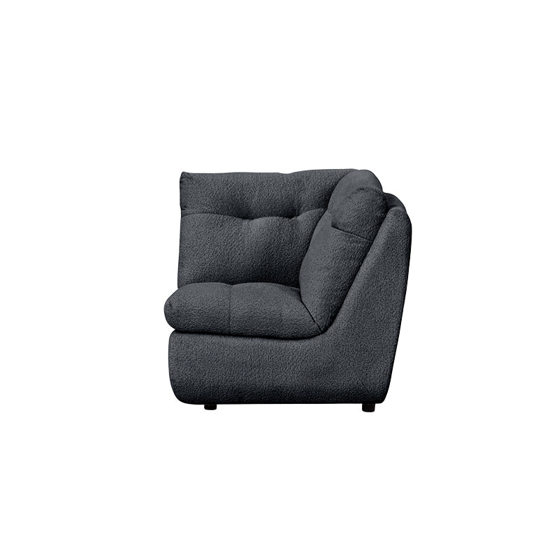 Meka Fabric Modular Corner Piece - Charcoal