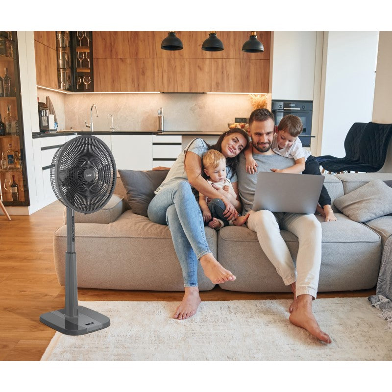 Mitsubishi Electric 40cm Pedestal Fan Classy Remote Control - Grey