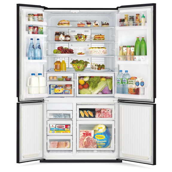 Mitsubishi Electric 635 Litre French Door Fridge - Black