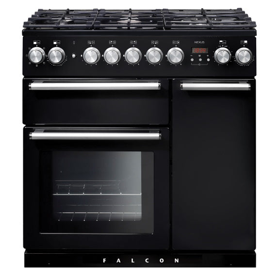 Falcon 90cm Nexus Dual Fuel Cooker - Black & Chrome