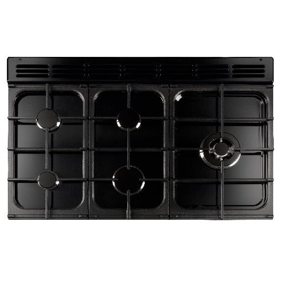 Falcon Nexus 90cm 5 Zone Dual Fuel Cooker - Stainless Steel & Chrome