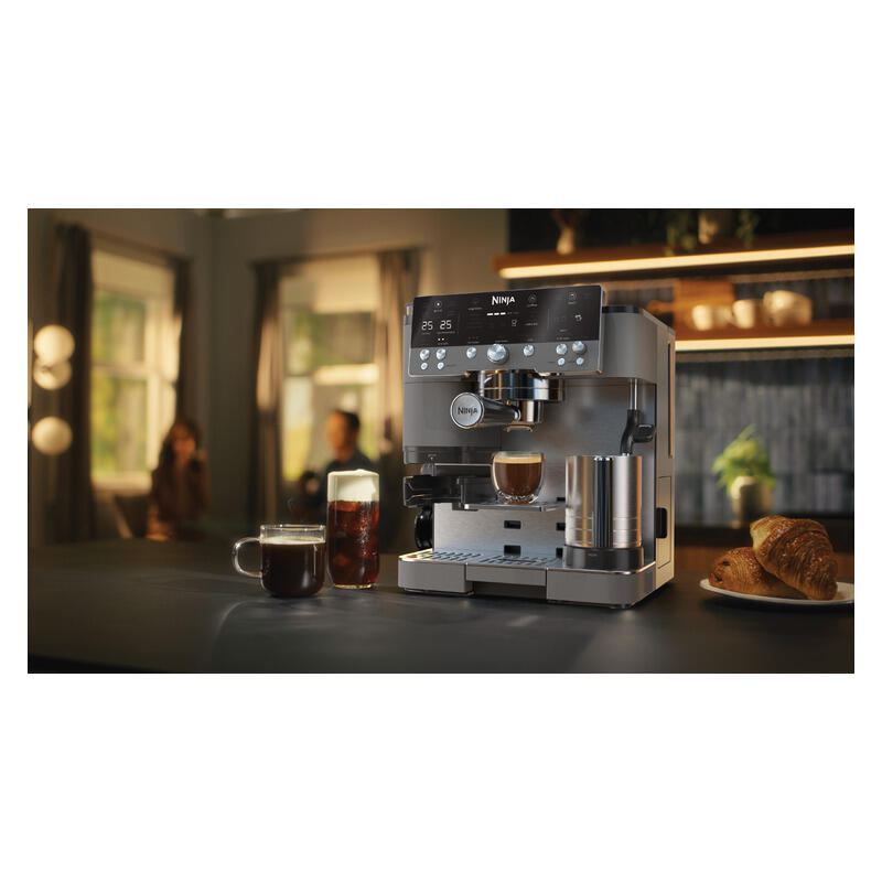 Ninja Luxe Cafe Premier 3-in-1 Manual Coffee Machine - Gunmetal