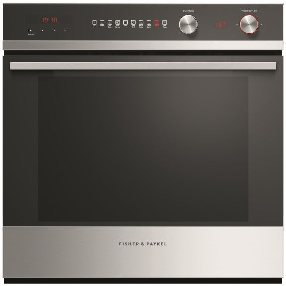 Fisher & Paykel 60cm Built-In Pyrolytic Electric Oven - Stainless Steel