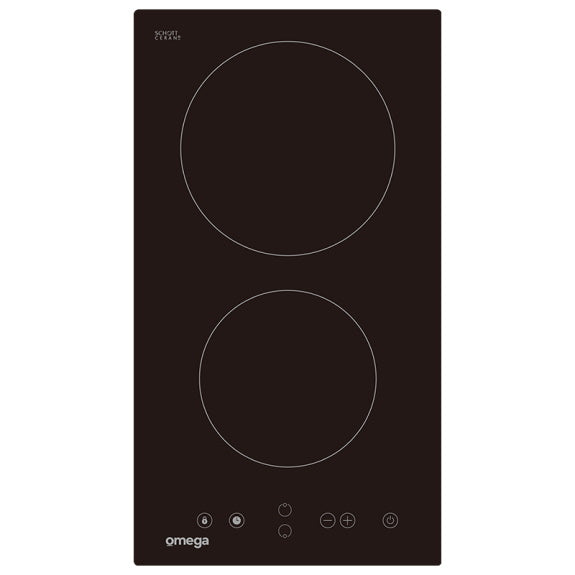 OMEGA CERAMIC ELECTRIC COOKTOP BLACK 30cm