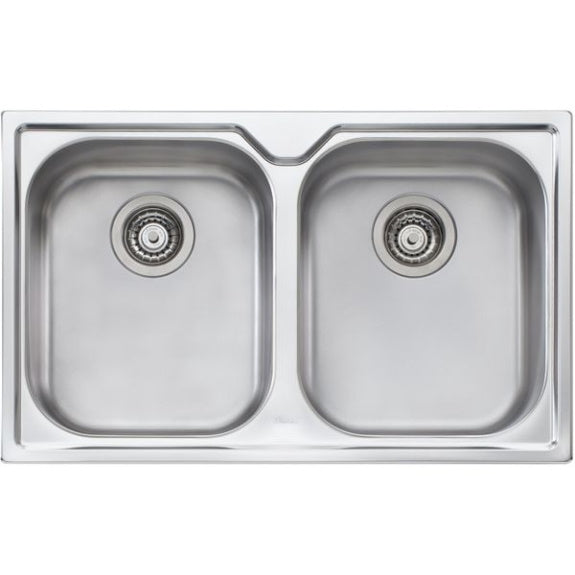 OLIVERI SINK DIAZ DOUBLE BOWL TOPMOUNT - SPECIAL ORDER ONLY