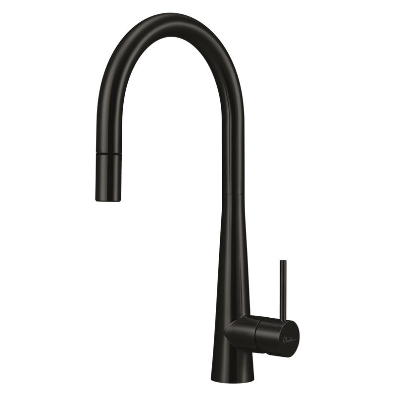 Oliveri Goose Neck Mixer Pull Out Lead Free - Black