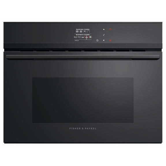 Fisher & Paykel 60cm Built-In Combination Microwave Oven - Black