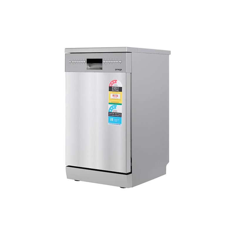 Omega 45cm Freestanding Dishwasher - Stainless Steel