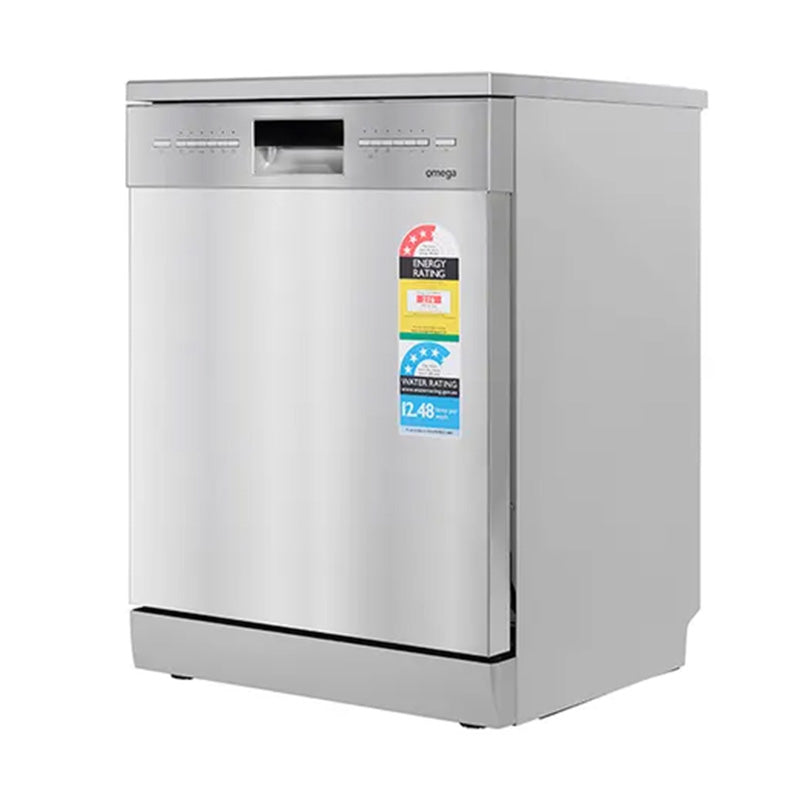 Omega 60cm Freestanding Dishwasher - Stainless Steel