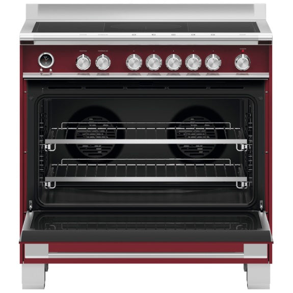 Fisher & Paykel 90cm Freestanding Pyrolytic Induction Cooker - Red