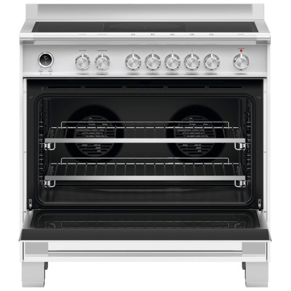 Fisher & Paykel 90cm Freestanding Pyrolytic Induction Cooker - White