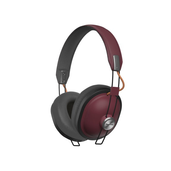 Panasonic Bluetooth Retro Over Ear Headphones Red