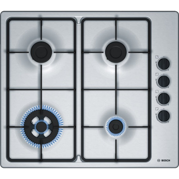 Bosch 60cm Stainless Steel Gas Cooktop