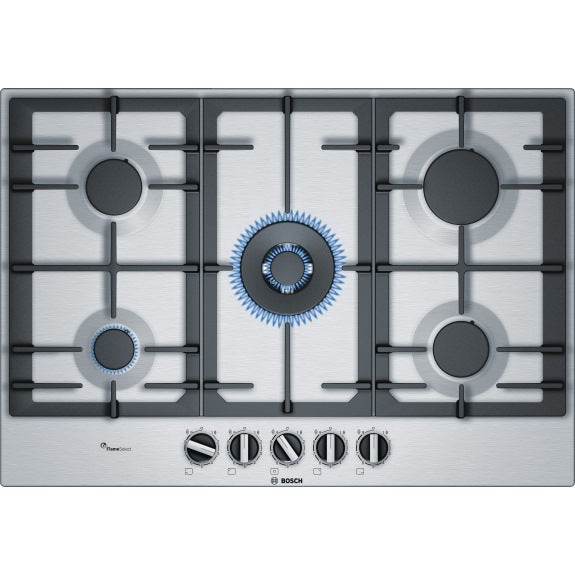 BOSCH SERIES 6 GAS COOKTOP STAINLESS STEEL 75CM